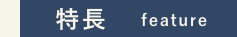 特長　feature